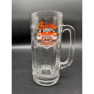 A&W Root Beer Cruisin 2020 Glass Mug All American Food Collector Car Logo